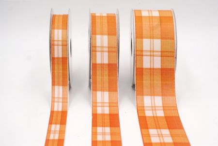 Verbranntes Orange Gingham Karomuster Band_AI